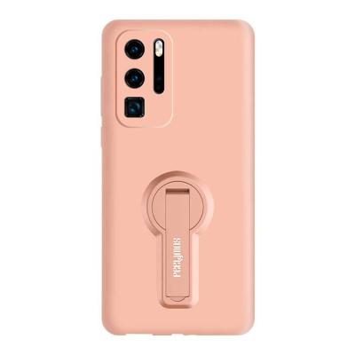 China new Liquid Anti-fall silicone mobile phone case with bracket cell phone case for P40 p40Pro mate30 mate40 for sale