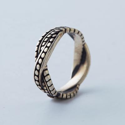 China Antique Black Silver Snake Jewelry Hydis Ring Casual/Sporty String Design For Sale for sale