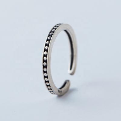 China Best friendship couples sterling silver tiny ring simple casual/sporty minilamist for sale