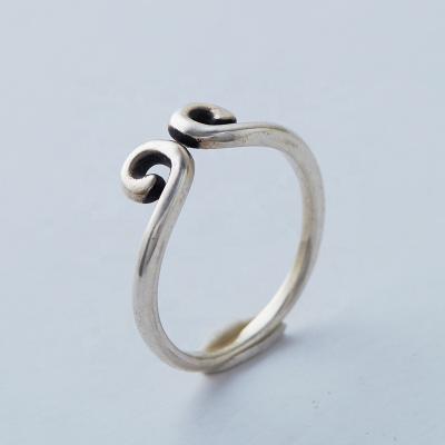 China Silver Sun Ring Cocktail Ring Casual / Sporty Chinese Wukong Head Circle for sale