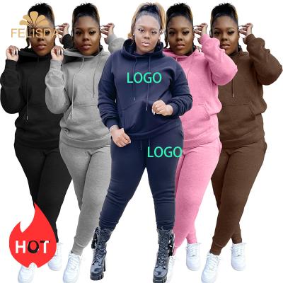 China Breathable 5xl Plus Size Two Piece Set Suits Women Hoodies Women Sweatsuits Jogging Casual Sweatpant Sweatsuits 2 Piece Sets for sale