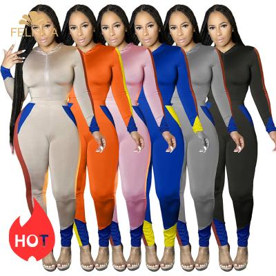 China Tracksuit Women Tops Long Sleeve Hoodies Set Two Piece Breathable Elastic Fitness Tops Legging Pants Jogger Training Wear for sale