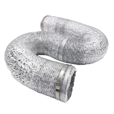 China 2 Pack Flexible 4/6/10 Inch Set Hydroponic Single Layer Flexible Ventilation System Aluminum Foil Duct for sale