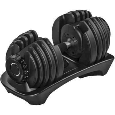 China Douli Universal Factory 15 Weights In 1 Strength Training Gym Machine 24 Kg 52.5LB Black Adjustable Dumbbell for sale