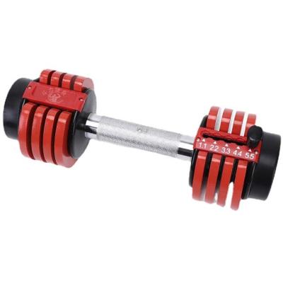 China Universal Women Body Training Fitness Equipment 12.5LBS 5.5KG Weight Plates Portable Whole Adjustable Dumbbell for sale