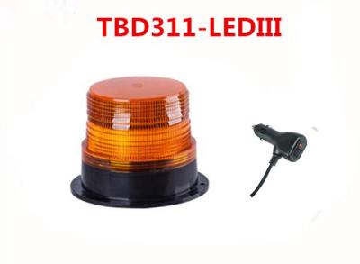 China 8 W Beacons Amber LED Police Strobe Lights Revolving Strong Magnetic Mounting for sale