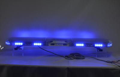 China Ambulance 1.2m LED Warning Light Bar Flashing Blue 20 Modules With Siren for sale