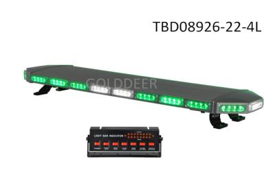 China Security Vehicle Roof LED Warning Light Bar Green With Alley Light for sale