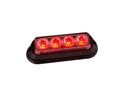 China Police vehicle lights 4W Security Red LED Lighthead for Emergency Vehicles for sale