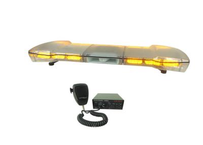 China Gen-III Amber LED Lightbars with speaker , 1200mm vehicle hazard warning lights for sale