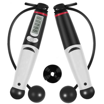 China Calorie Calculate 2021 Hot Sale Gym Adjustable Fitness Skipping Rope Long Handle Exercise Rope Fitness 2.5M for sale