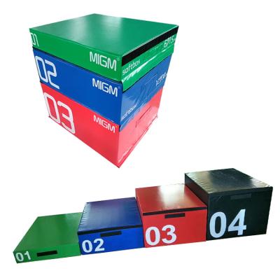 China Meet the requirements of different size multifunctional than colorful with Sit-UPS Foam Portabl Plyo Jump Box Sets Box Jump for sale