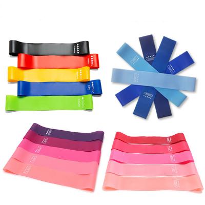 China High Elasticity Set Of 5 Loop Exercise Bands For Home Workout Bands Custom Logo Resistance Bands Resistant for sale