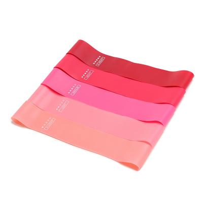 China High Elasticity Assorted Colors Exercise Bands With Instruction Guide Letsfit Slim Resistance Bands Training for sale