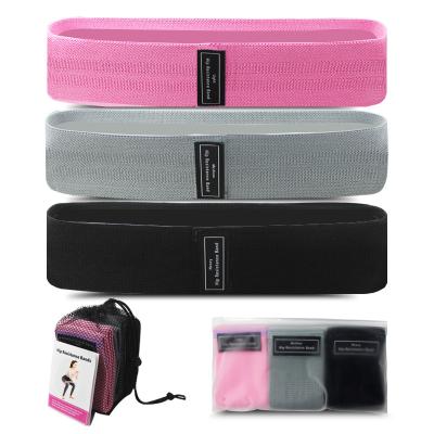 China High Elasticity Glute Bands For Women And Men Strength Fabric Non Slip Resistance Bands Hip Resistance Band Set Of 3 for sale