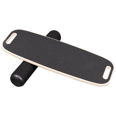 China Wooden Body Balance Board Stability Trainer Wobble Board Curvy Balance Board Balance Board Wobble Board Wooden Surfboard for sale