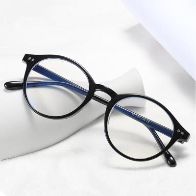 China Round TR90 Anti Blue Light Blocking Classic Blue Light Blocking Filter Game Glasses for sale