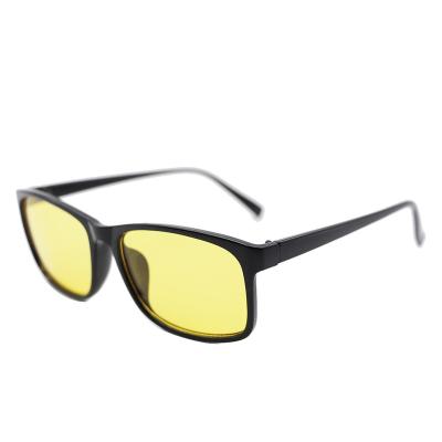 China Blue Light Blocking Blue Light Blocking Computer TV Phone Glasses Men Women Square Yellow Eyeglass Glasses for sale