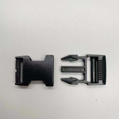 China Durable 20MM Side Released Plastic Buckle With Customized Laser Logo for sale