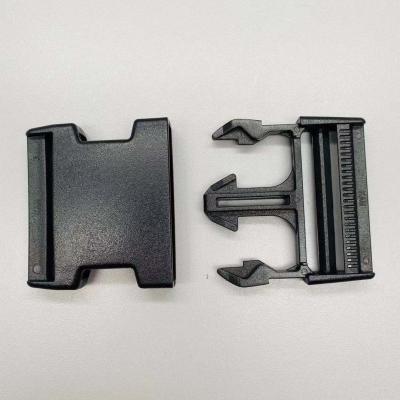 China Durable 50MM Side Released Plastic Buckle With Customized Laser Logo for sale