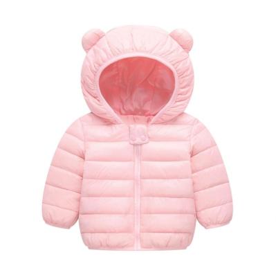 China Bear Anti-Shrink Ear Unisex Kids Clothes Winter Down Jacket Cute Casual Kids Clothes for sale