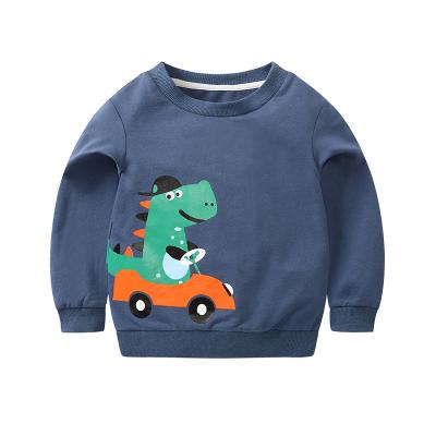 China Sustainable Kids Clothing Wholesale 100%cotton Baby Crocodile Drive A Car Pattern Printed Boys T-shirt for sale