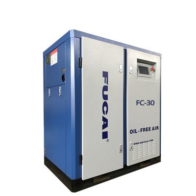 China FUCAI Good Price Oil Free Air Compressor Machine Oil Free Screw Air Compressor for sale