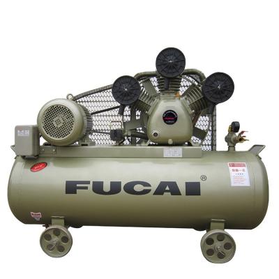 China FUCAI 8bar piston air-compressor 5.5kw oil lub piston compressor air compressor lubricated belt drive for sale