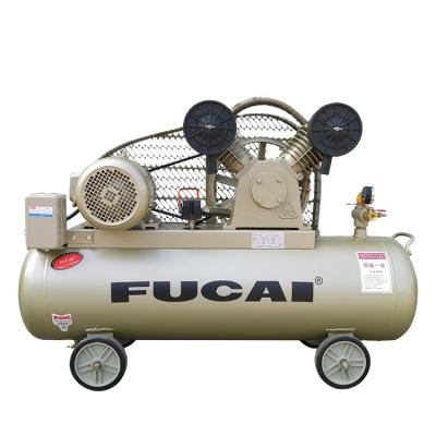 China FUCAI 7.5HP 8/10/12/16bar cylinder100mm*2 oil free high low pressure oil free piston compressor for sale