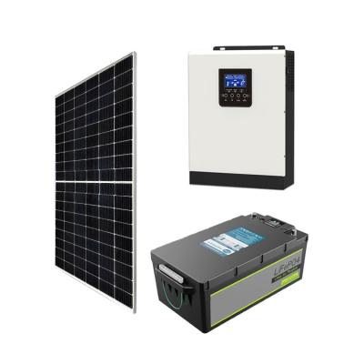 China Home Application Solar Battery 3kw Outdoor Household Off Grid Photovoltaic Energy Storage System All-in-One for sale