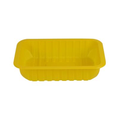 China White Square Disposable High Gloss Plastic Industry Factory Price Meat Display Food Storage Tray Supermarket for sale