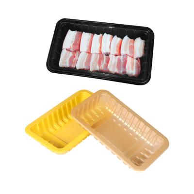 China Hot Selling China Food Food Grade Water Vapor Barrier Anti-fog Properties White Tray Plastic Tray Container Meat Vegetables for sale