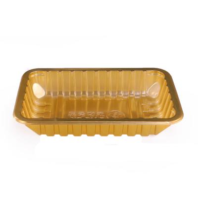 China Food Packaging SupplierMeat Show Thermoforming Disposable Plastic Food Storage Tray For Supermarket for sale