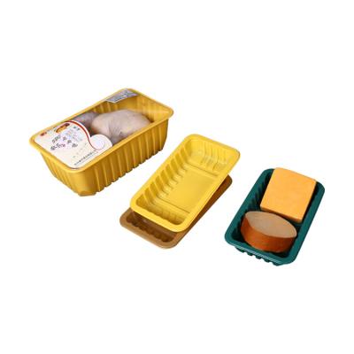 China Commercial Disposable Thermoforming Tray High Glossy Grade Display Food Meat Meat Plastic Storage CARD For Supermarket for sale