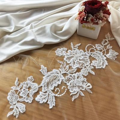 China Sequin Wedding Sustainable Sustainable Lace Material Fabric F20049mn for sale