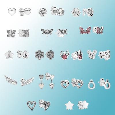 China Environmental Friendly 925 Classic Butterfly Earrings Women's Jewelry Silver Earrings Wholesale Jewelry Gifts for sale