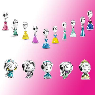 China FASHIONABLE series princess skirt amulet S925 charm jewelry original high quality classic hot sale sterling silver diy gift for sale