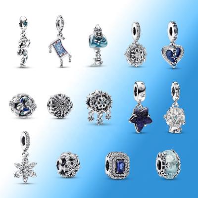 China Wholesale Jewelry Gift 2022 New 925 Sterling Silver TRENDY Christmas Magic Lamp Ice Crystal Snow Charm Pendant Bracelet DIY for sale