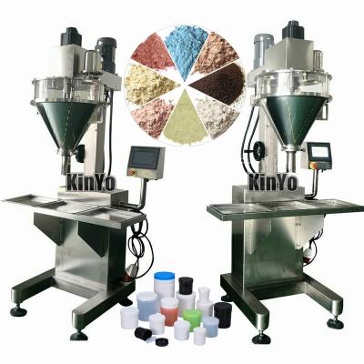 China Food Factory Direct Sales Stable Performance And Durable PLC Color Touch Screen Small Semi Automatic Dry Powder Filling Machine for sale