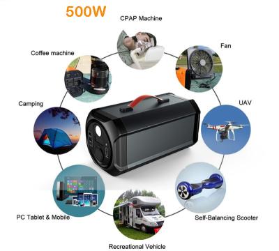 China Type C 130000mAh 500W Solar Power Station Portable Generator Set For Outdoor Power Supply for sale