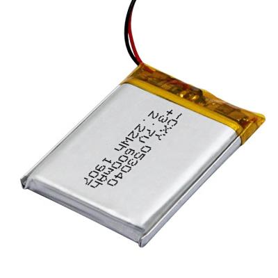 China Big Rechargeable Toys Supply 503040P 3.7V 600mAh Lithium Polymer Battery for sale