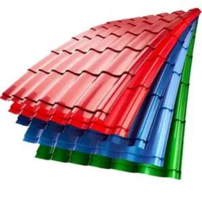 China DX51D Roof Corrugated Ppgi Color Coated Sheets Steel Zinc Aluminum Alloy for sale