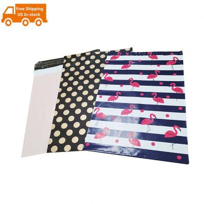 China Real Factory Recyclable US Poly Stock Black Mailers Polly Mailer With Fast Shipping Low Price for sale