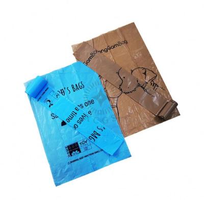 China High Quality Fully Biodegradable Custom Logo Printed Compostable Poop Pet Dog Pet Poop Bag Bags for sale