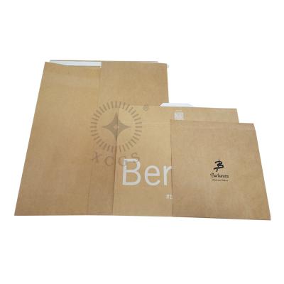 China Custom Printed Kraft Paper Kraft Bag 100% Compostable Mailing Mailers For Express Packaging for sale