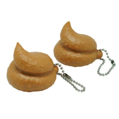 China Key Chain Rubber Decompression Mini Poo Toy Poop Gag Gift Novelty Poop Poo Fart Poo Toy for sale