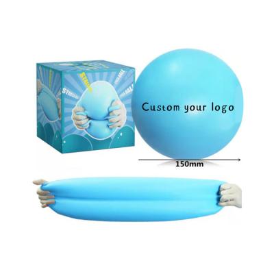 China Large Size Stress Ball Giant Stress Relief Toys Anti Pressure Release Custom Huge Squeeze Ball Around Shaped Stress Ball for sale