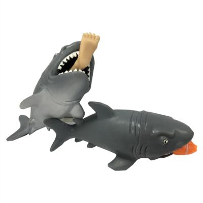 China Children's Toy New Hot TPR Relaxing Toys Man-eating Sharks Jump Squeeze Animal Toys for sale