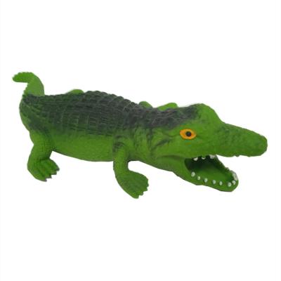 China Eco-friendly TPR Sand Filler Soft Stretchy Crocodile Toys Sensory Bouncy Toys Exhale Toys for sale