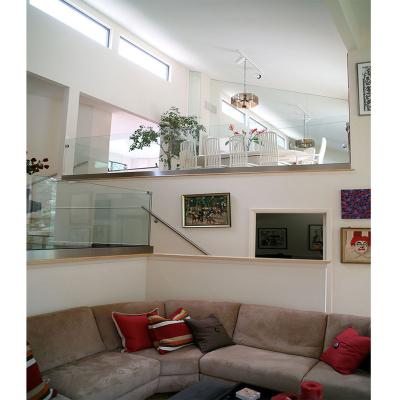 China Modern Aluminum Base Shoe Glass Balustrade / Frameless Glass Channel Balustrade for sale